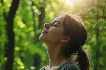 woman-with-her-eyes-closed-forest